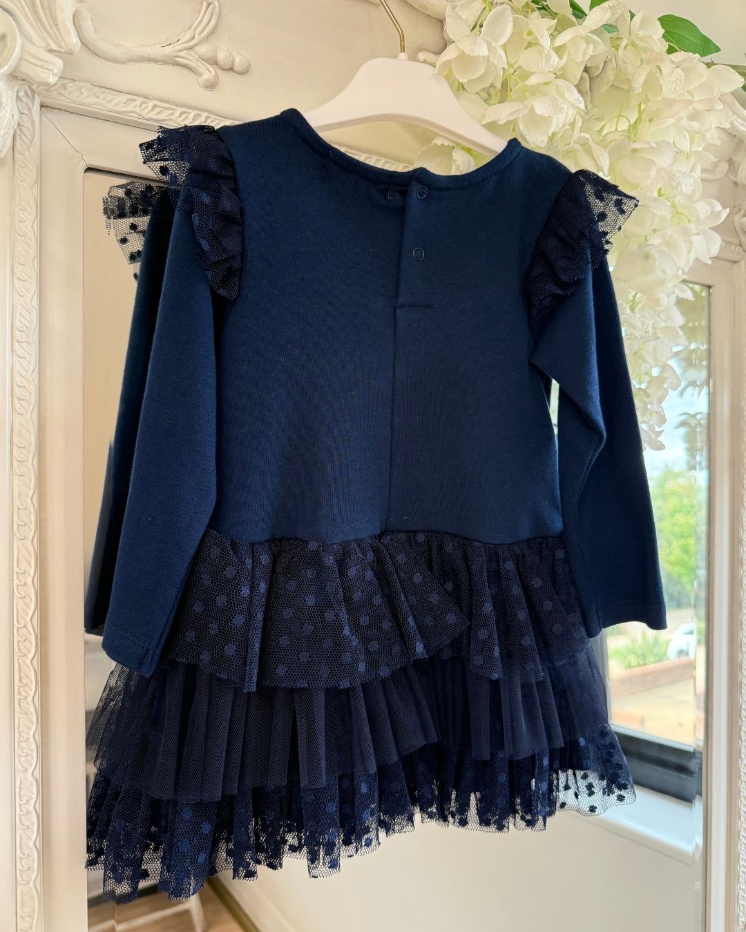 Caramelo Navy Tulle Dress