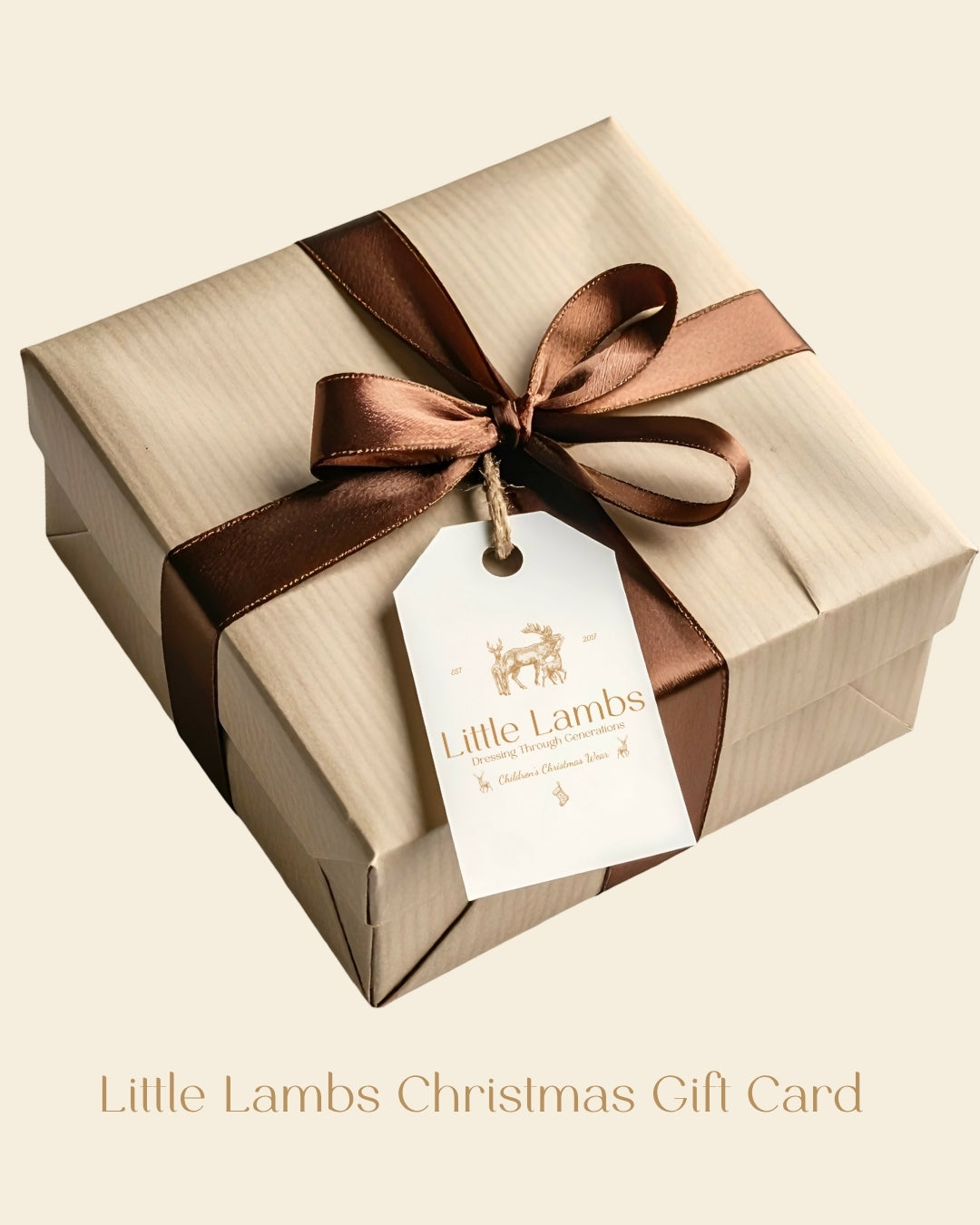 Little Lambs Christmas Gift Card