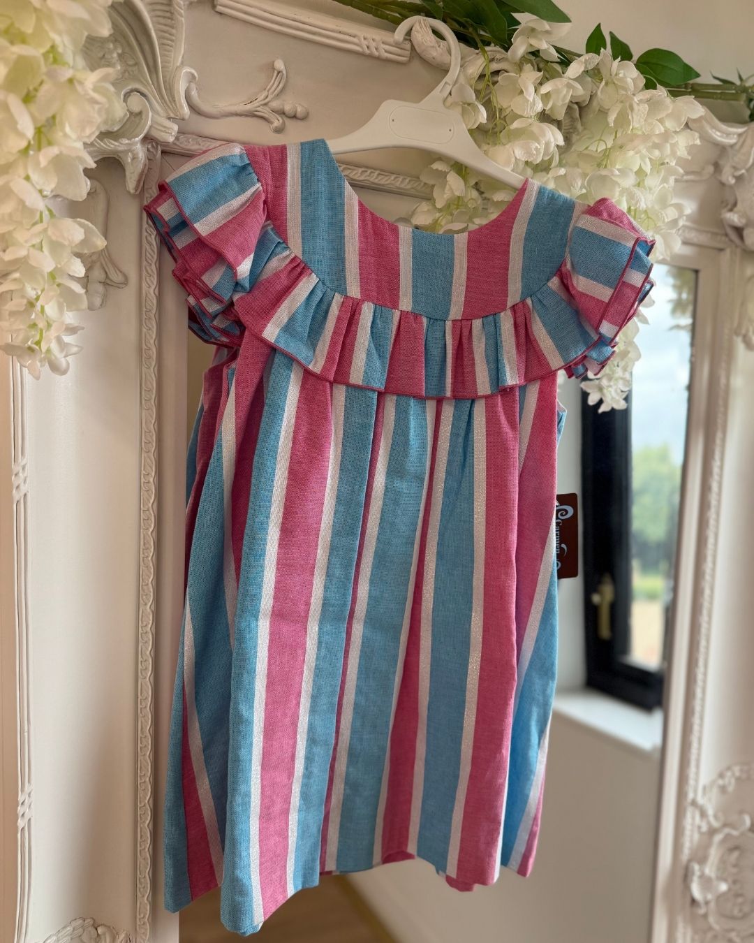 Carmen Vazquez Fuchsia Stripe Dress