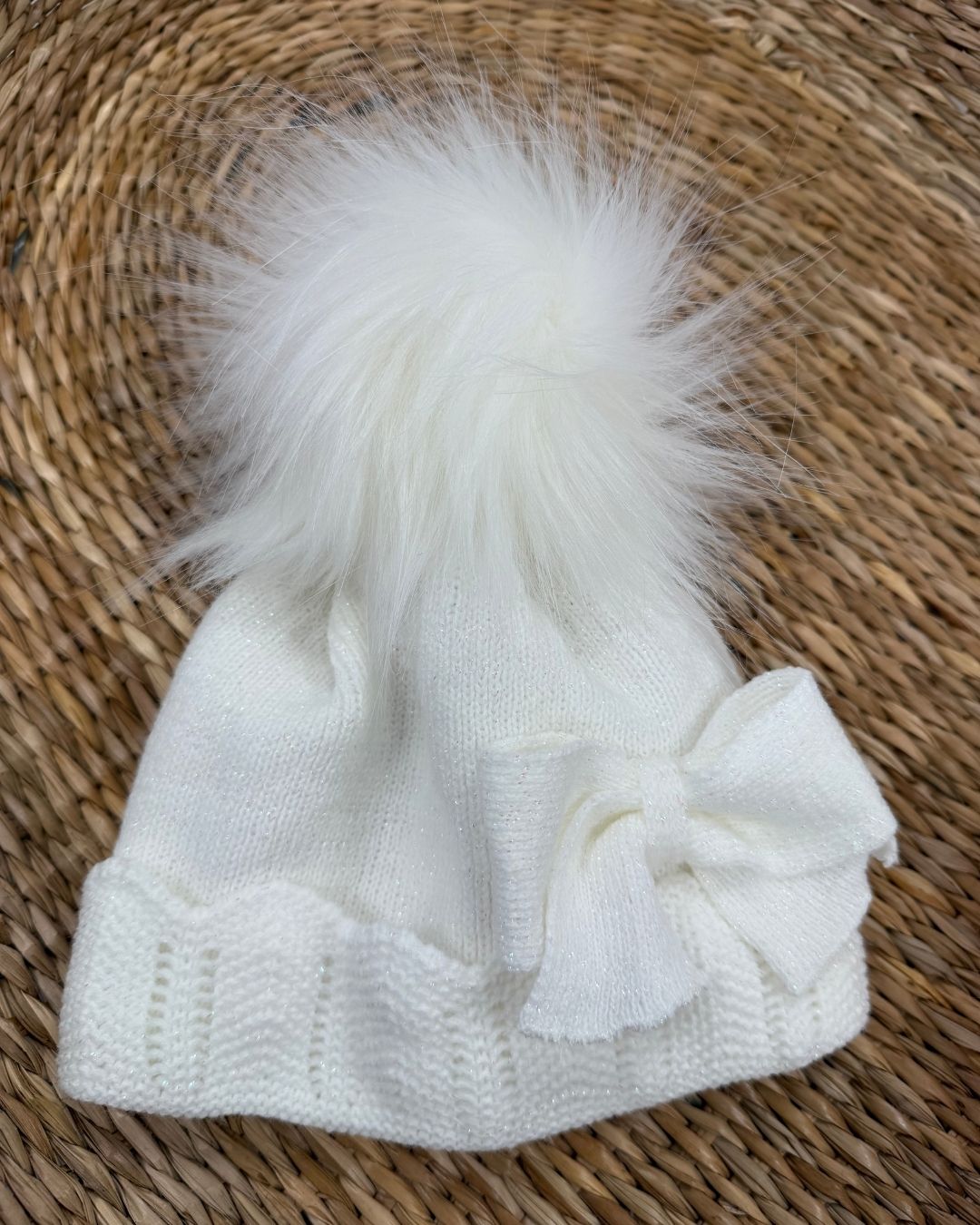 Little Nosh Sparkle Single Pom Hat