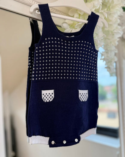 Babydif Navy Romper