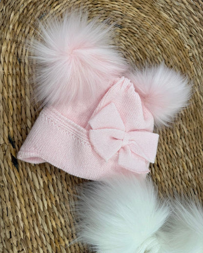 Little Nosh Sparkle Double Pom Hat