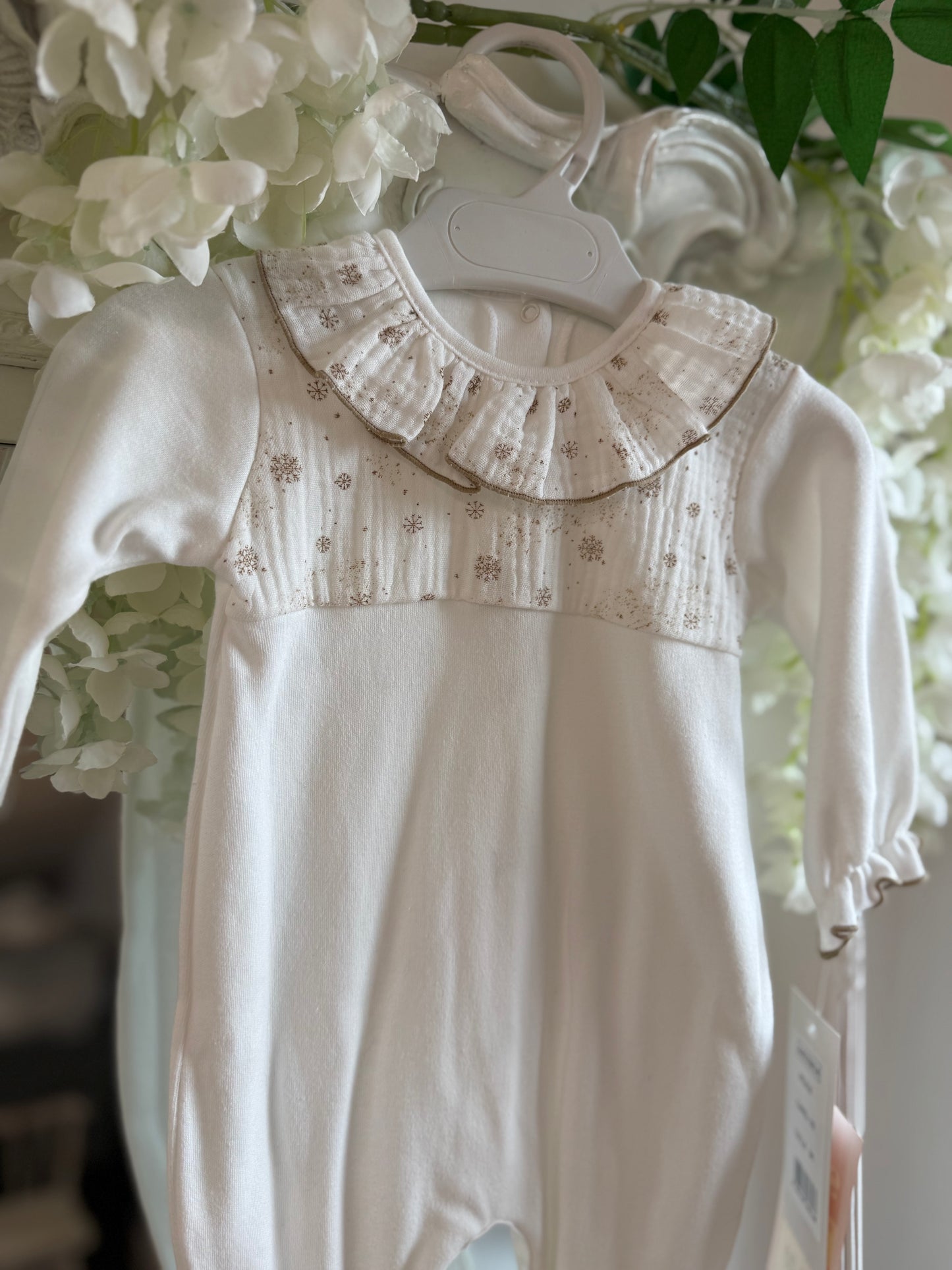 Rapife Snowflake Frill Babygrow