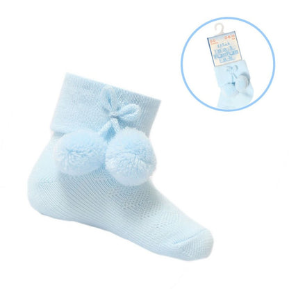Soft Touch Ankle Pom Socks