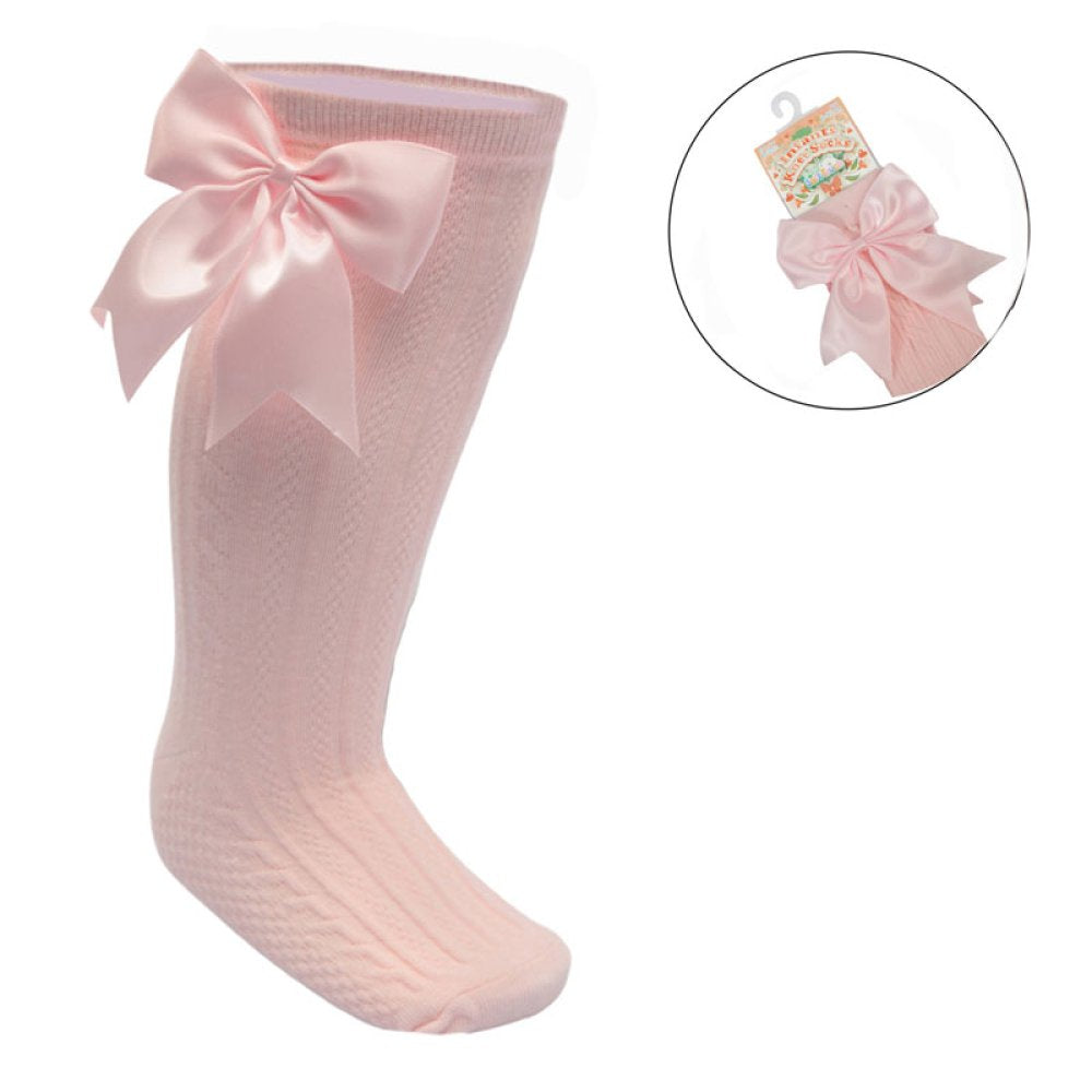 Soft Touch Bow Knee Socks