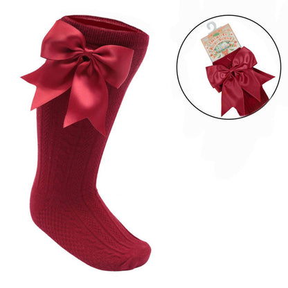 Soft Touch Bow Knee Socks