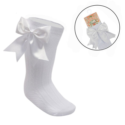 Soft Touch Bow Knee Socks