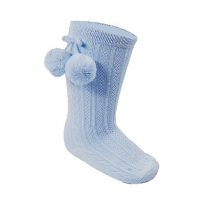 Soft Touch Knee Pom Socks