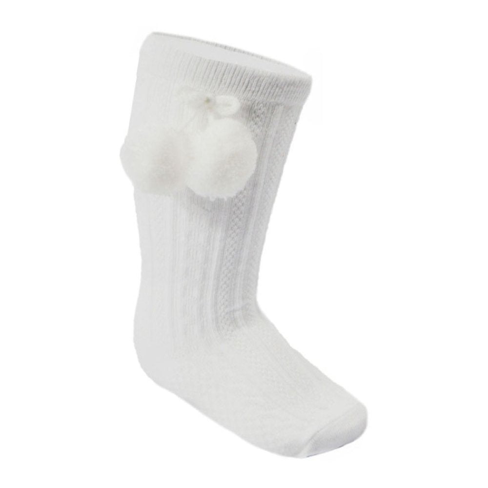 Soft Touch Knee Pom Socks