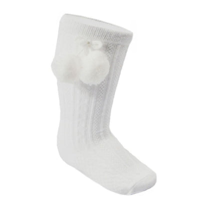 Soft Touch Knee Pom Socks