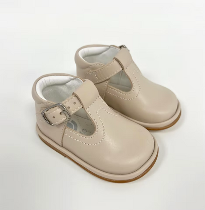Fofito Oren T-Bar Shoes featuring a classic boys T-bar design, padded collar, cushioned insole and breathable leather lining.