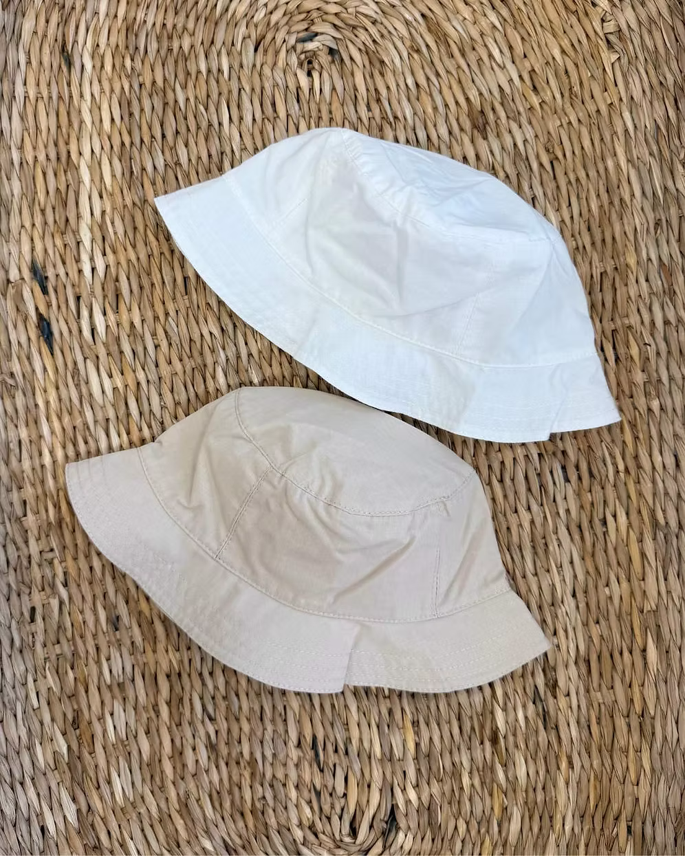 Sarah Louise x Little Lambs Heritage Sun Hat featuring a classic design in ivory or warm beige with lightweight, breathable fabric.