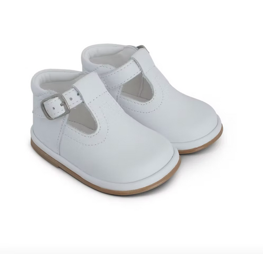 Fofito Oren T-Bar Shoes featuring a classic boys T-bar design, padded collar, cushioned insole and breathable leather lining.
