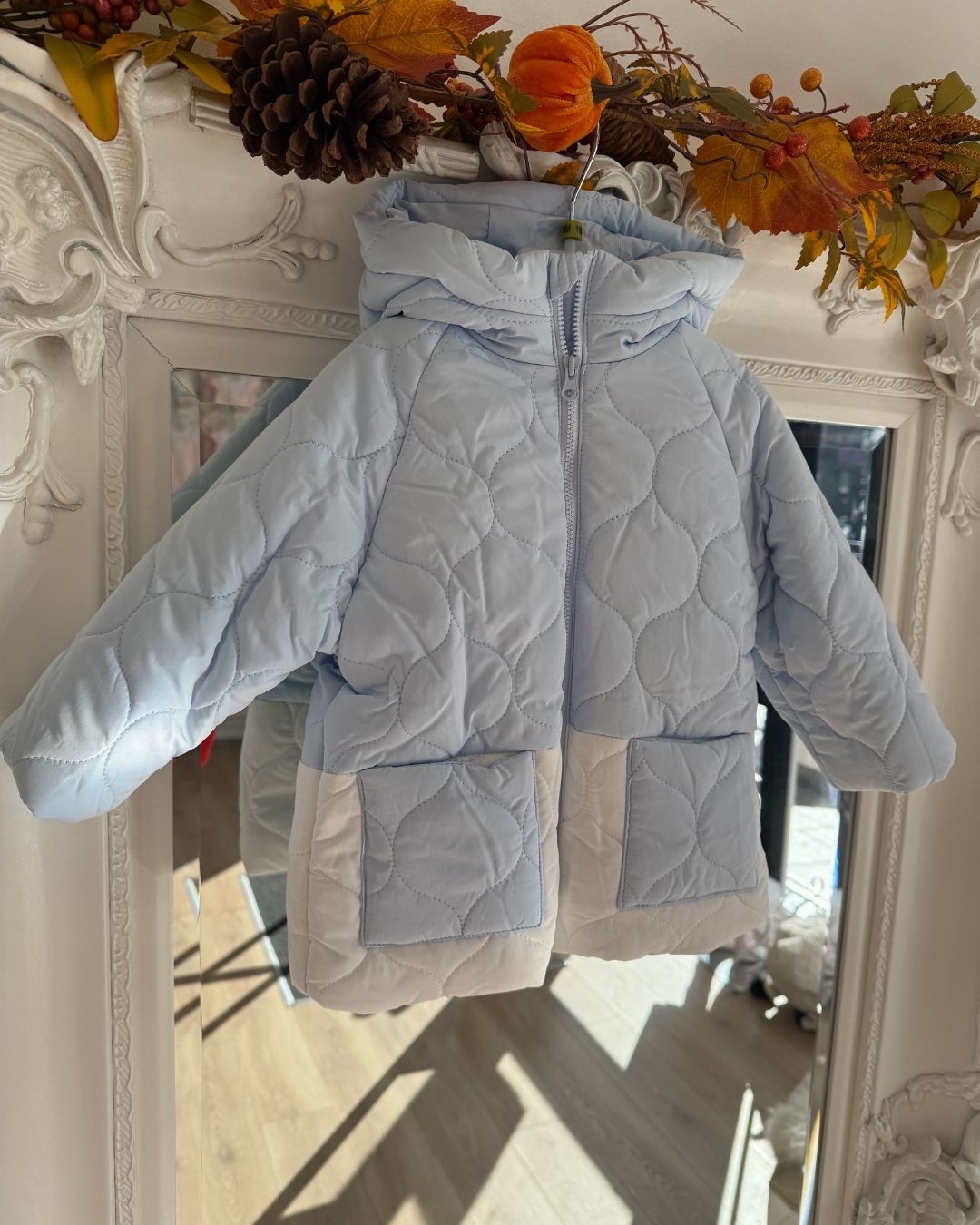 Tutto Piccolo Blue Wadded Coat