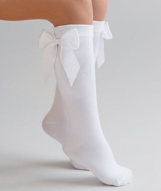 Victoria Knee High Bow Socks